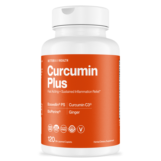 front image showing the better way health curcumin plus product