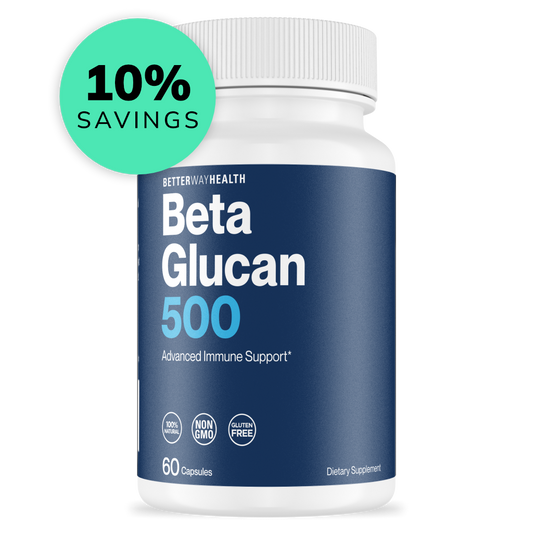 10% savings on beta glucan 500 immune supprt