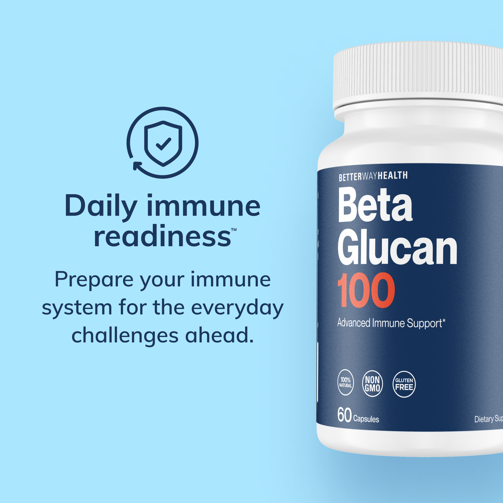 Daily immune readiness supporting info on beta glucan