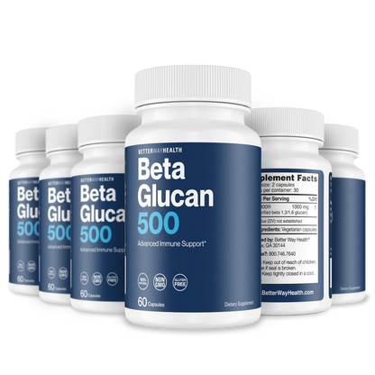 6 bottles of beta glucan 500