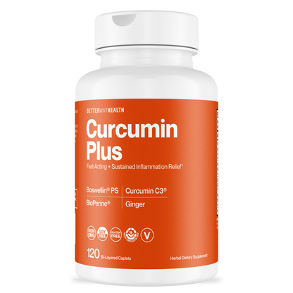 front image showing the better way health curcumin plus product