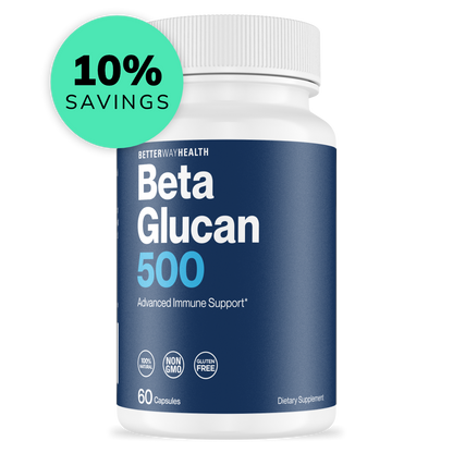 10% savings on beta glucan 500 immune supprt