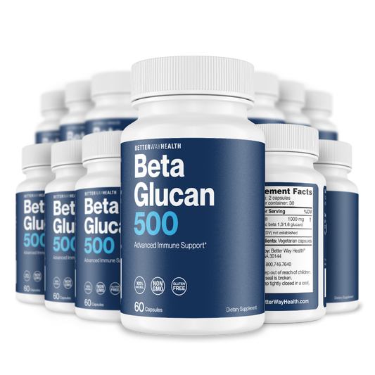 An image of Beta Glucan 500. 60 Capsules. 