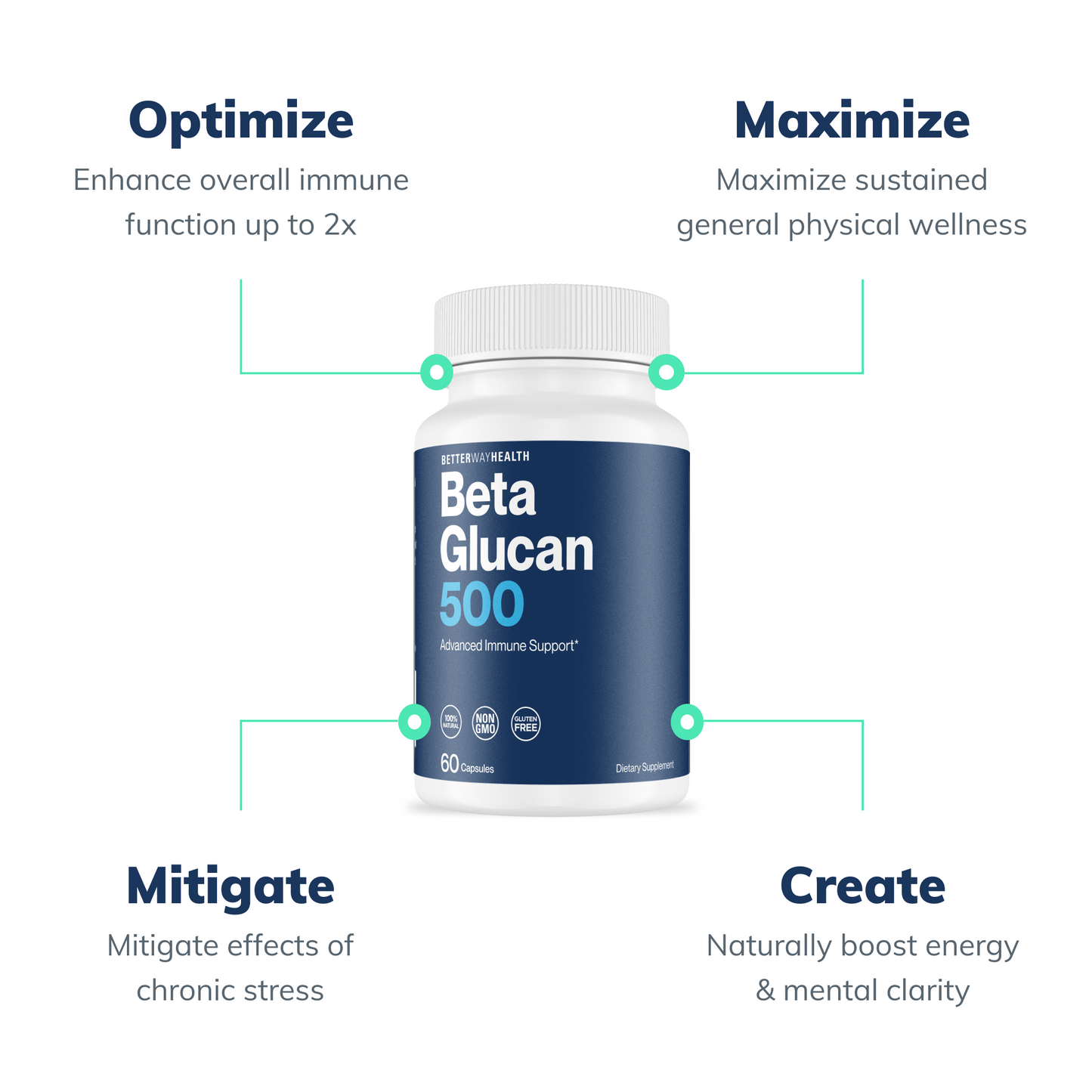 Benefits of Beta Glucan 500 graphical information included